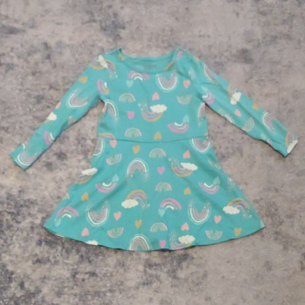 Cat & Jack | Green Blue A-Line Casual Dress
